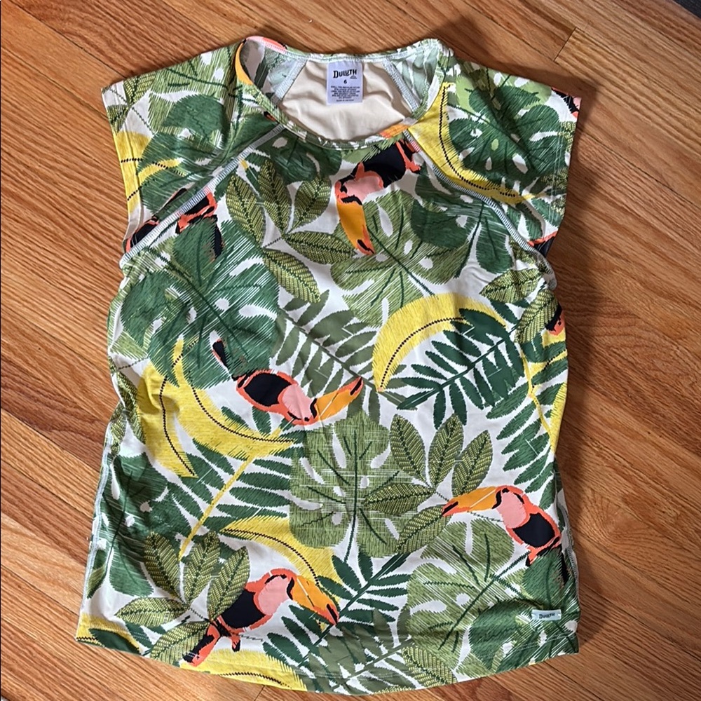 Duluth Trading Co. Suit Up Swim Top with Built-in Bra